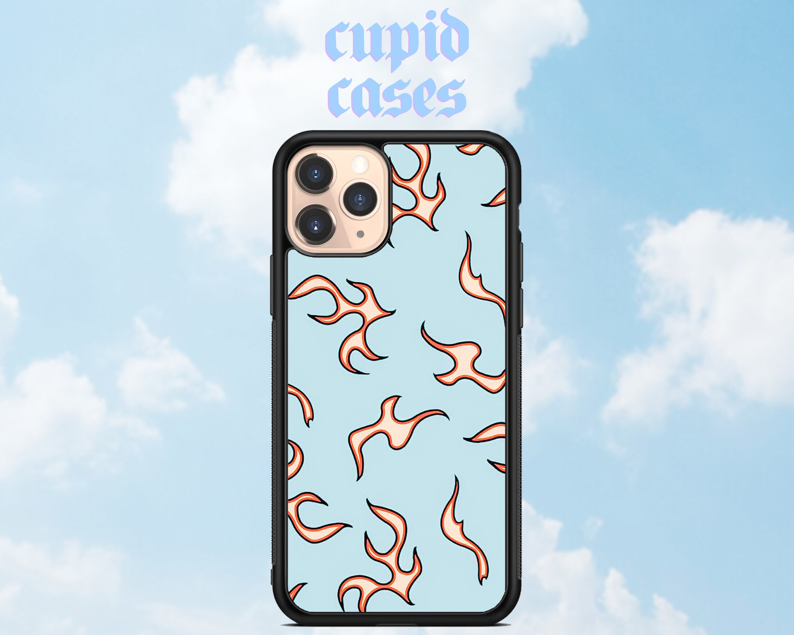 Flames Phone Case With Bumper iPhone 11 Pro 7 8 XS XR Etsy