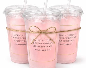Christian Scripture Cups Bulk 25 Pack Faith-Based Party Favors Church Event Gifts Drinkware