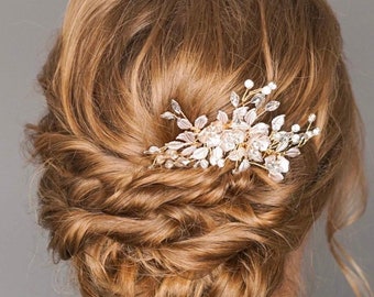 Montana | Rose Gold or Gold Bridal Hair Comb