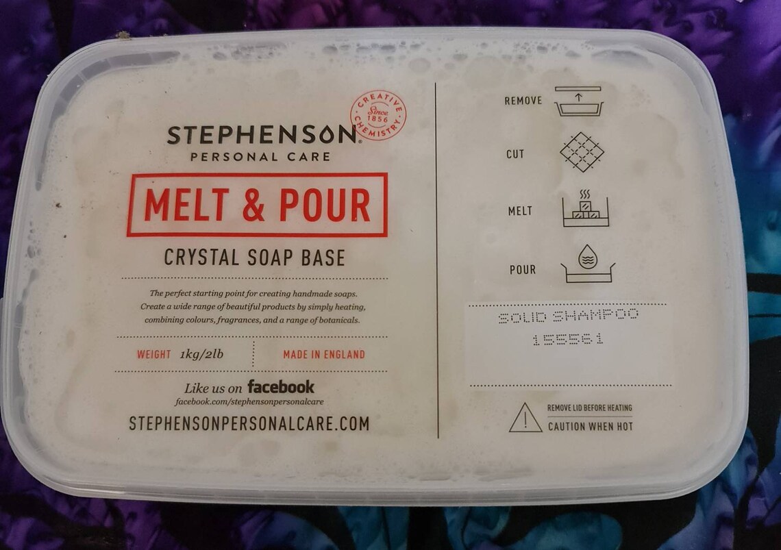 Melt and Pour Solid Shampoo Bar Base soaps bath and body Etsy