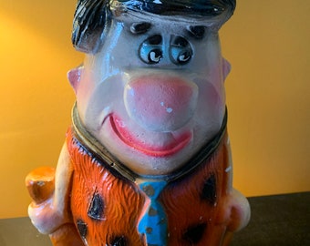 RARE! Vintage 1970s Fred Flintstone Bank - Etsy