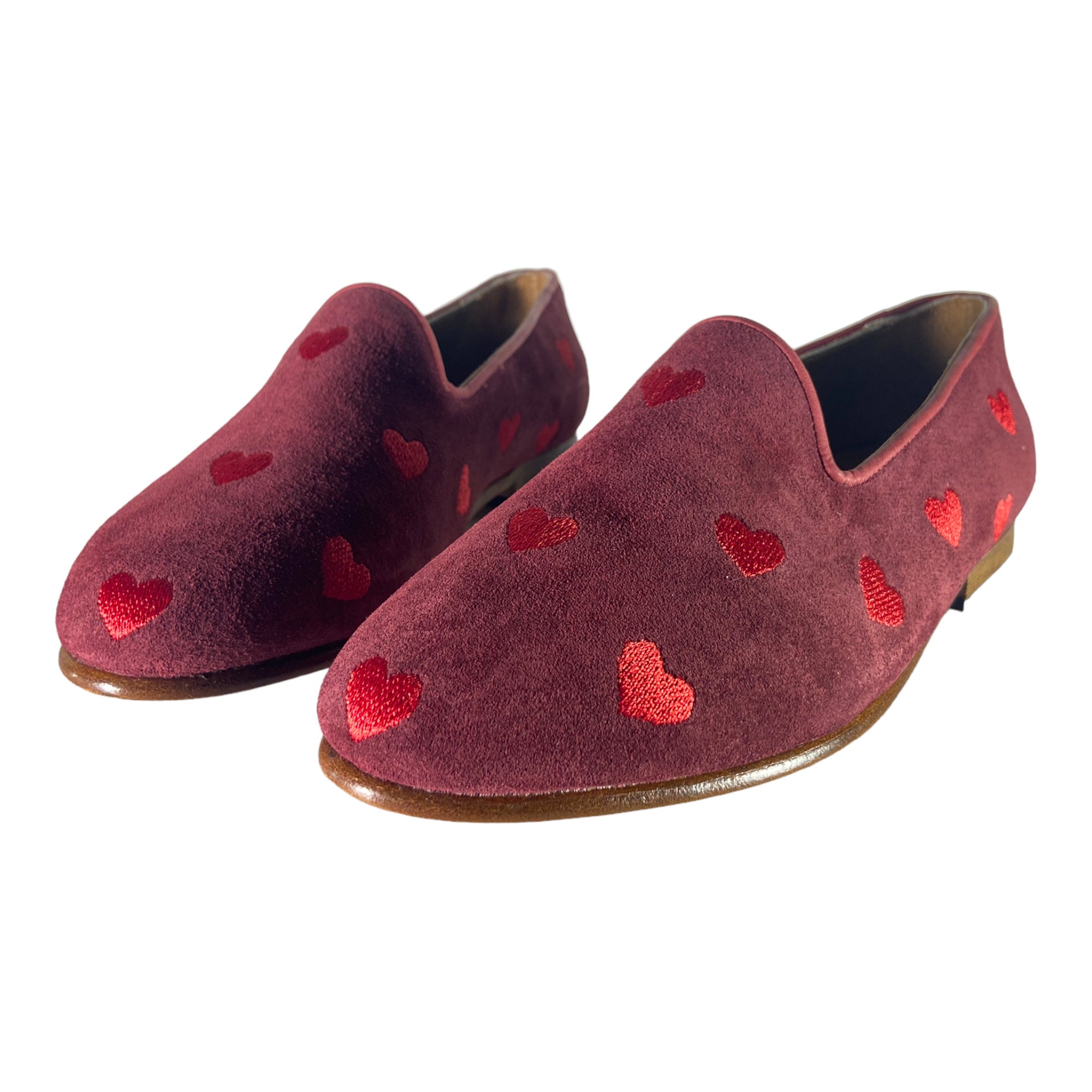 Embroidered Shoes, Handmade Motif Embroidered, Slippers Loafers for women, Loafers for women, Dress Shoes, Shoe Size 7