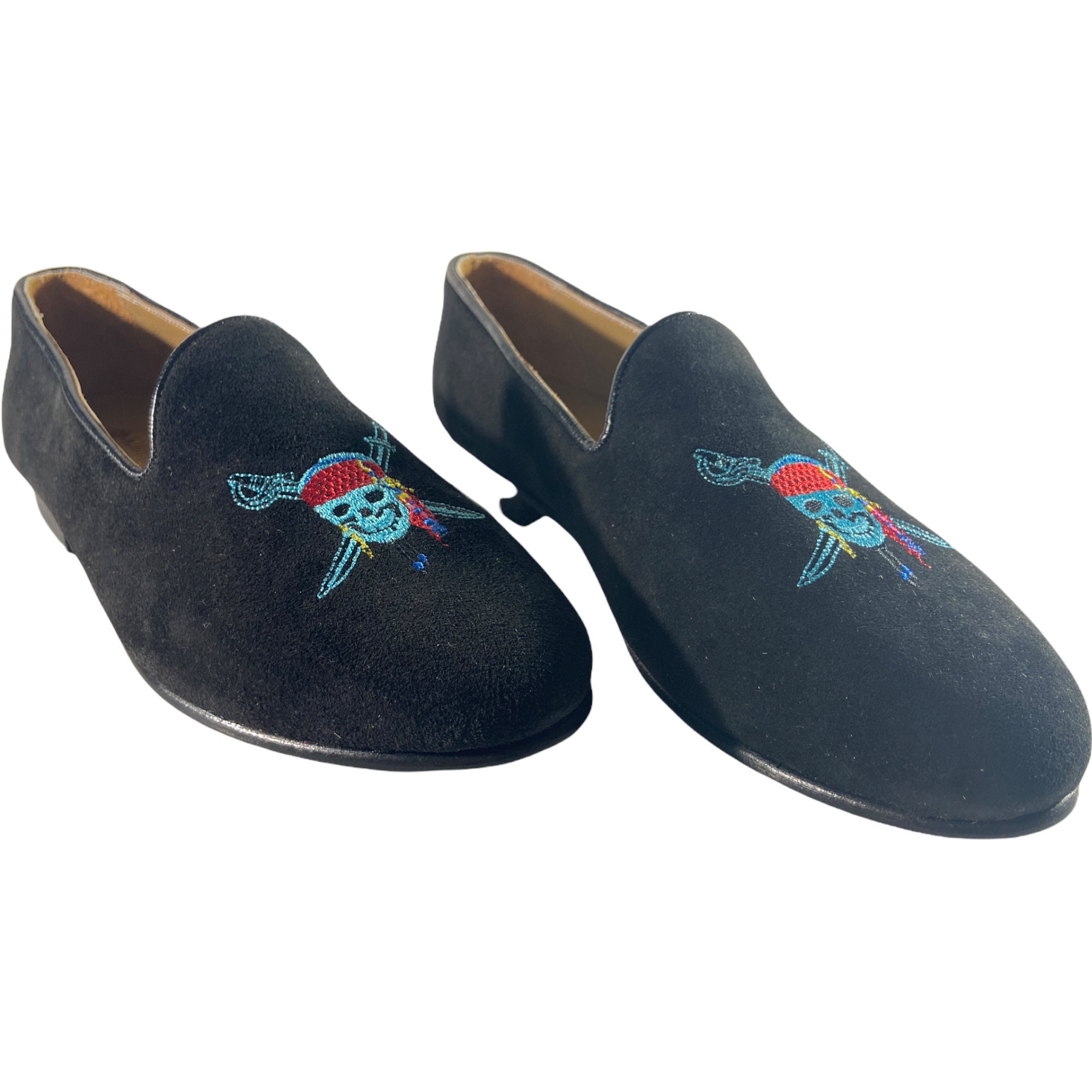 Embroidered Shoes, Handmade Motif Embroidered, Slippers Loafers for women, Loafers for women, Dress Shoes, Shoe Size 9