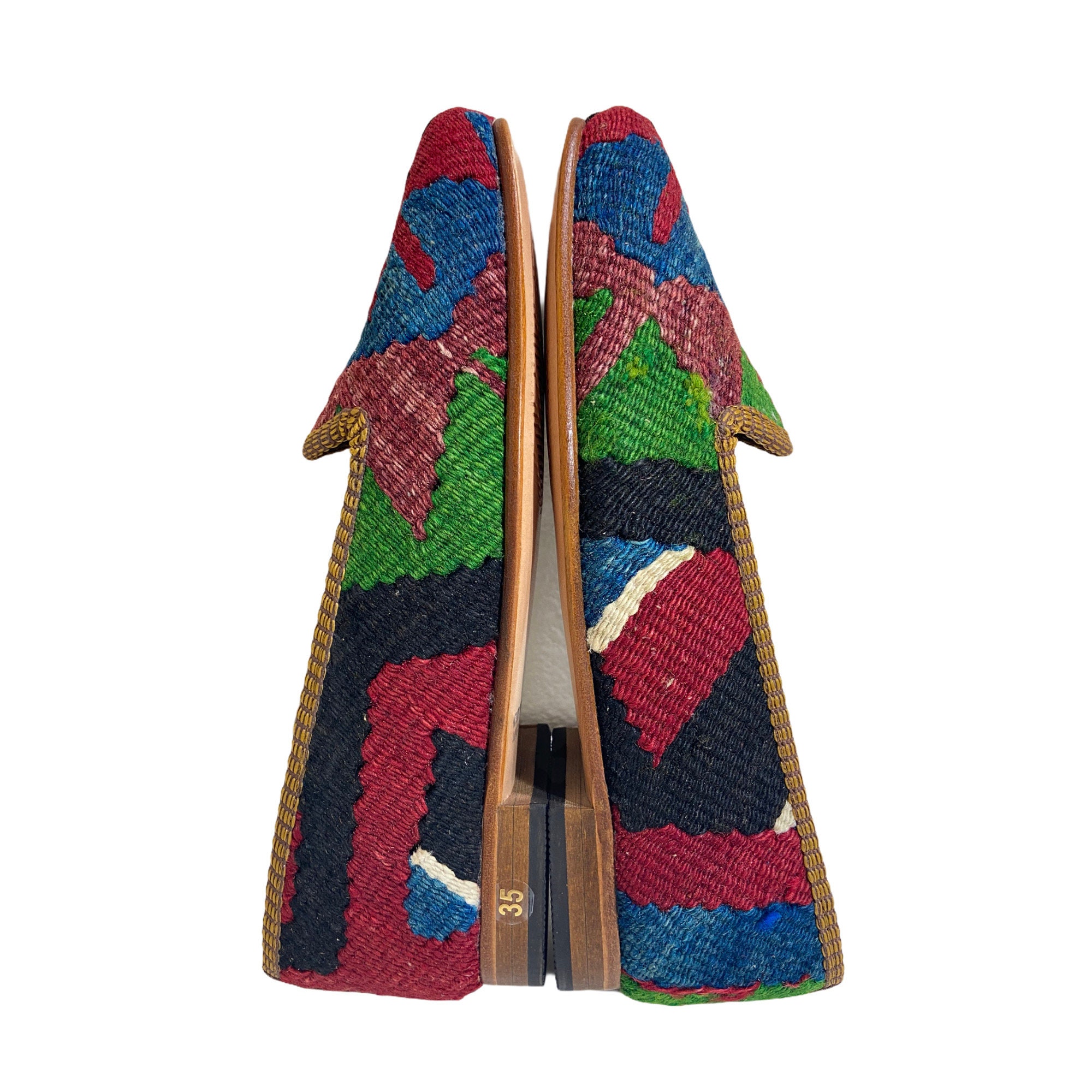 Women Rug Shoes Size 5 Leather Sole Shoes Women Kilim Shoes Etsy UK