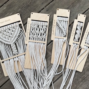 Macrame Practice Knot Boards: DIY Learning Set