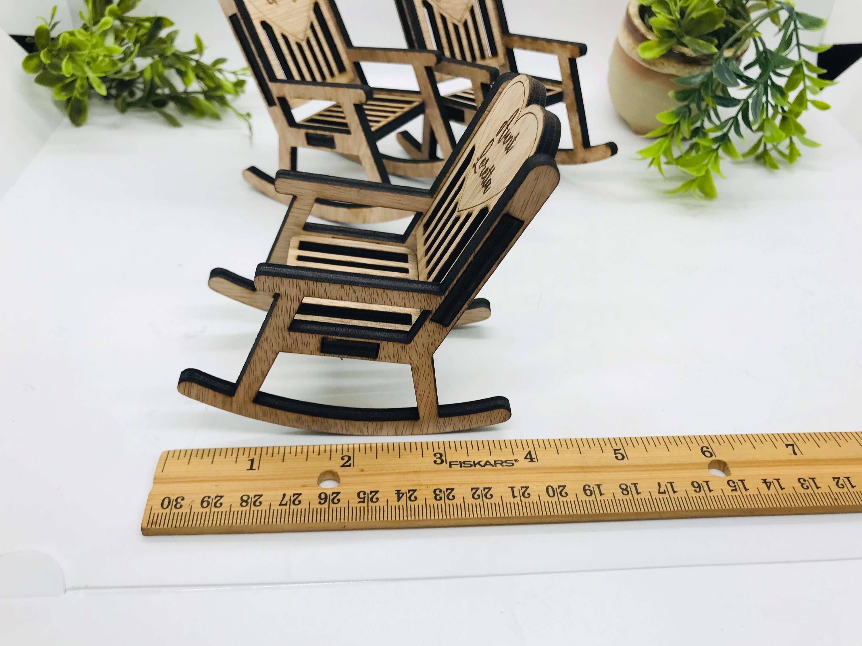 Personalized Laser-cut Memory Rocking Chair: Engraved Memorial Gift - Etsy