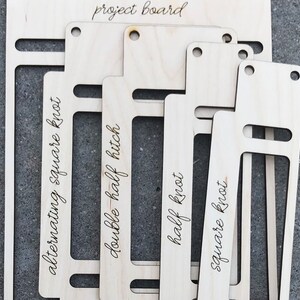 Macrame Practice Knot Boards: DIY Learning Set image 2