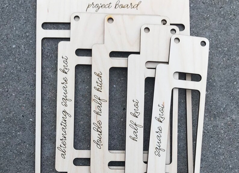 Macrame Practice Knot Boards: DIY Learning Set image 2
