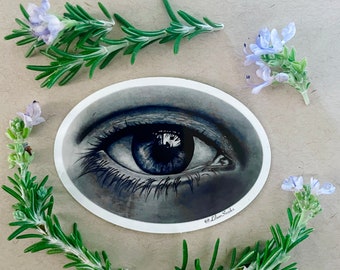 Eye vinyl art sticker