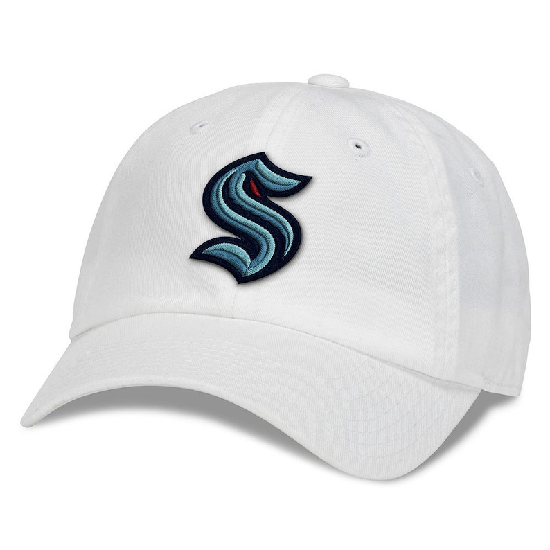 Seattle Kraken White Blue Line Tonal Cap by American Needle