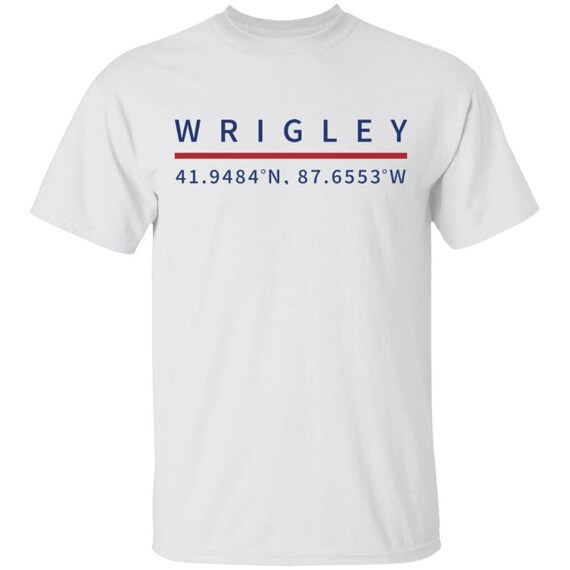 Wrigley Field Coordinates T-Shirt