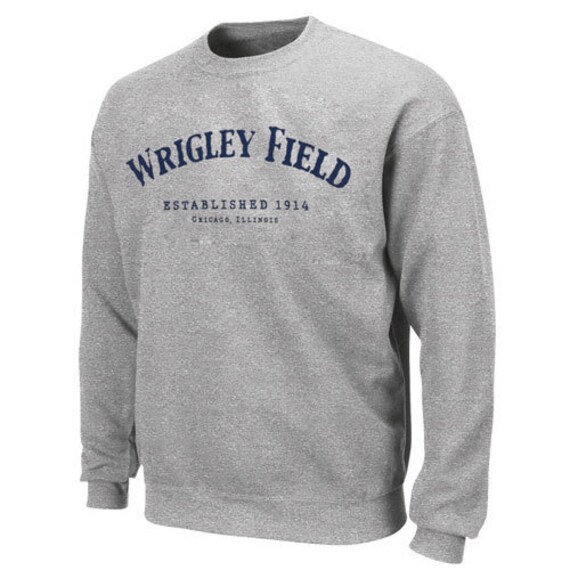 Wrigley Field Grey Crewneck Sweatshirt by Thirtyfive55 - Etsy