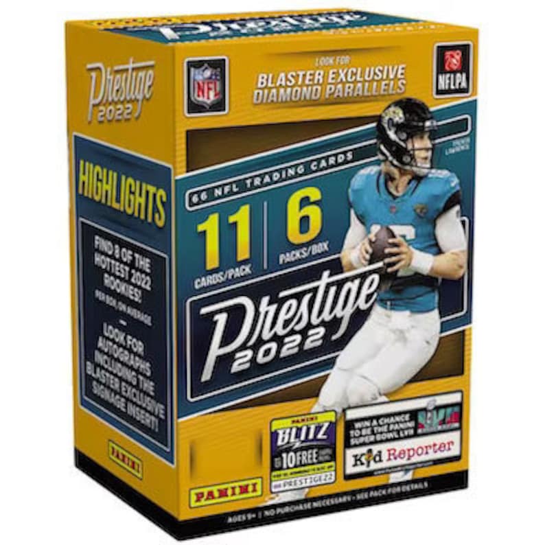 2022 NFL Prestige Football Trading Card Blaster Box by Panini Etsy UK