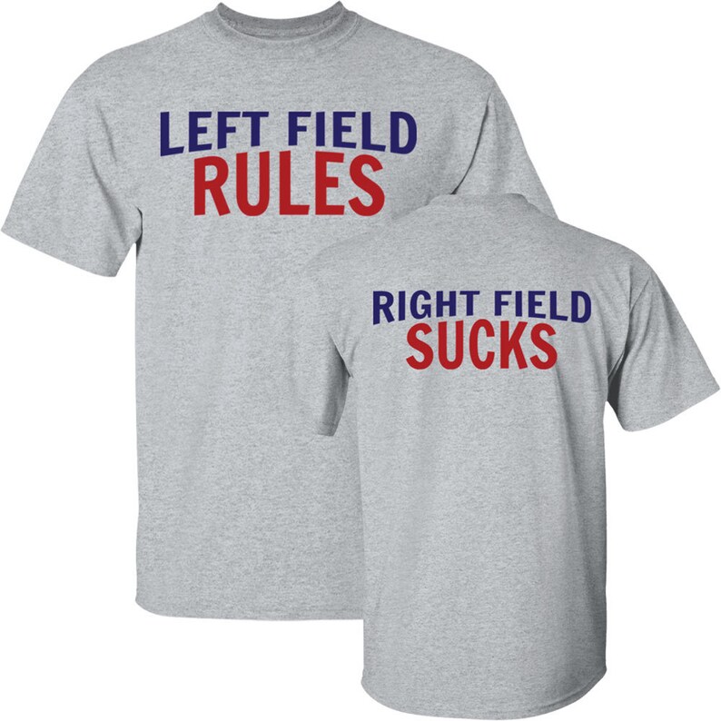 Wrigley Field 'left Field Rules' Bleacher Tshirt Etsy