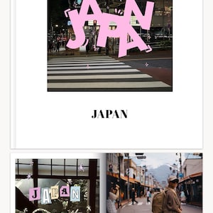 Japanese photo album, photo, album photo, digital journal, travel photobook, polaroid, personalised photoalbum, photo album template, digital photo album, love, album photo personnalis, photo book, personalized gift, anniversary gift, travel journal