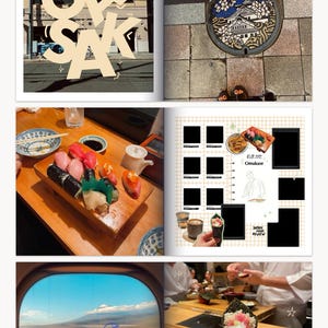 Japanese photo album, photo, album photo, digital journal, travel photobook, polaroid, personalised photoalbum, photo album template, digital photo album, love, album photo personnalis, photo book, personalized gift, anniversary gift, travel journal