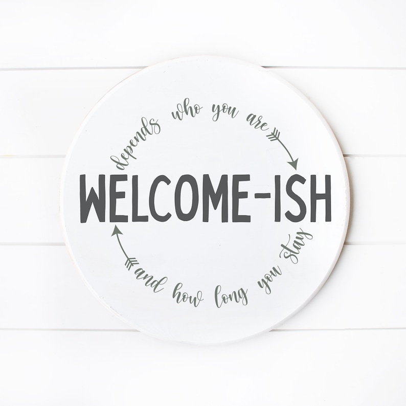 Doormat Porch Welcome-ish Svg Farmhouse Welcome Sign Svg Front Door Decor Funny and Sarcastic Cricut Cut File Digital Download png