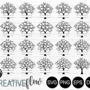 Family Tree SVG Bundle 2 to 20 Family Reunion SVG Split Monogram Svg ...