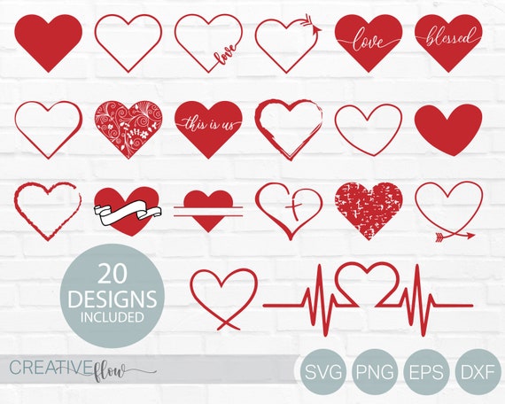 Download Heart Svg Love Svg Bundle Valentine Day Svg Heart Etsy
