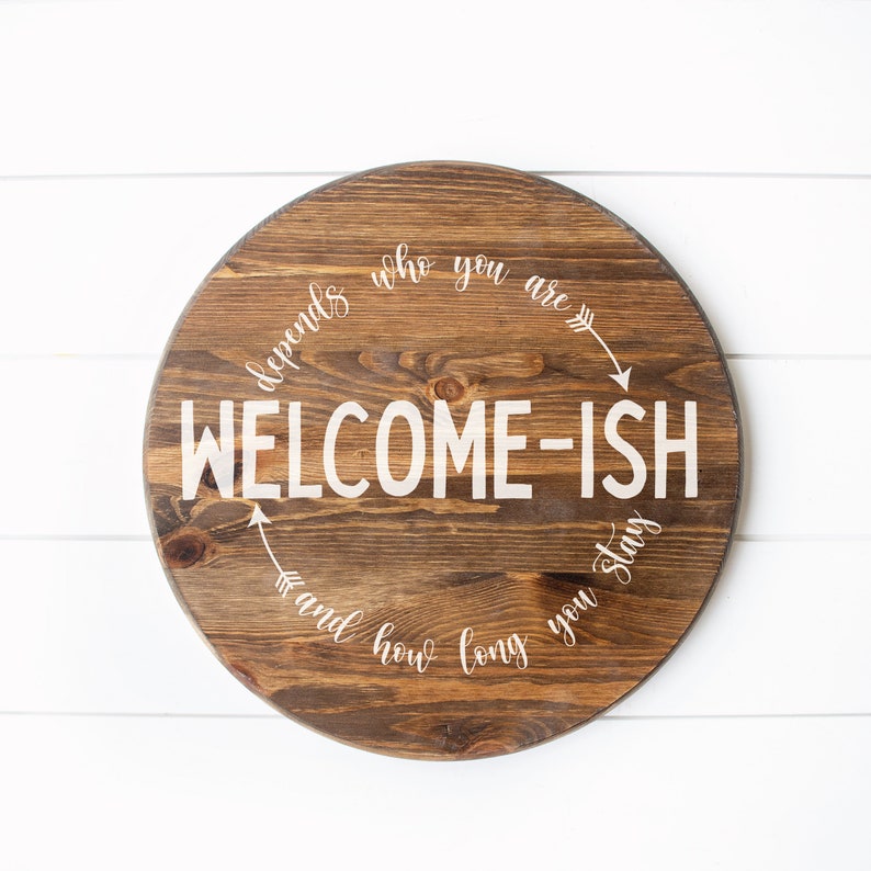 Doormat Porch Welcome-ish Svg Farmhouse Welcome Sign Svg Front Door Decor Funny and Sarcastic Cricut Cut File Digital Download png