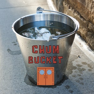 Chum Bucket Digital Art Download | SVG, PDF, PNG Unique Underwater-Themed Decor