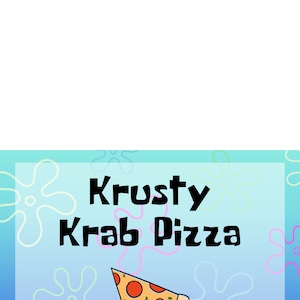 Etiquetas de comidas do fundo do mar: decorações de festa do Bob Esponja (arquivos digitais) imagem 8