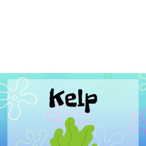 Etiquetas de comidas do fundo do mar: decorações de festa do Bob Esponja (arquivos digitais) imagem 7
