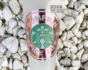 Venti Rose Gold Pumpkin Spice Life Starbucks Cold Cup | Personalize Gift | Coffee Cup
