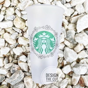 Venti Surfing Skeleton Holographic Halloween Starbucks Cold Cup | Personalize Gift | Halloween Starbucks Cup | Coffee Cup