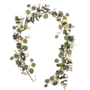 2m Long Large Easter Garland / Eucalyptus Easter Garland / Easter Decorations / Easter Flowers / Artificial Flowers Foliage Garland