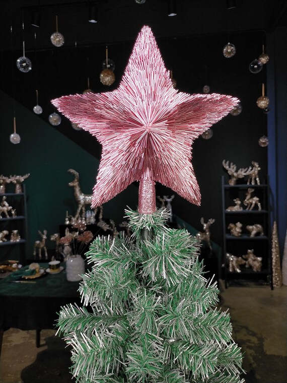 Large Pink Christmas Tree Topper Luxury Christmas Tree Star