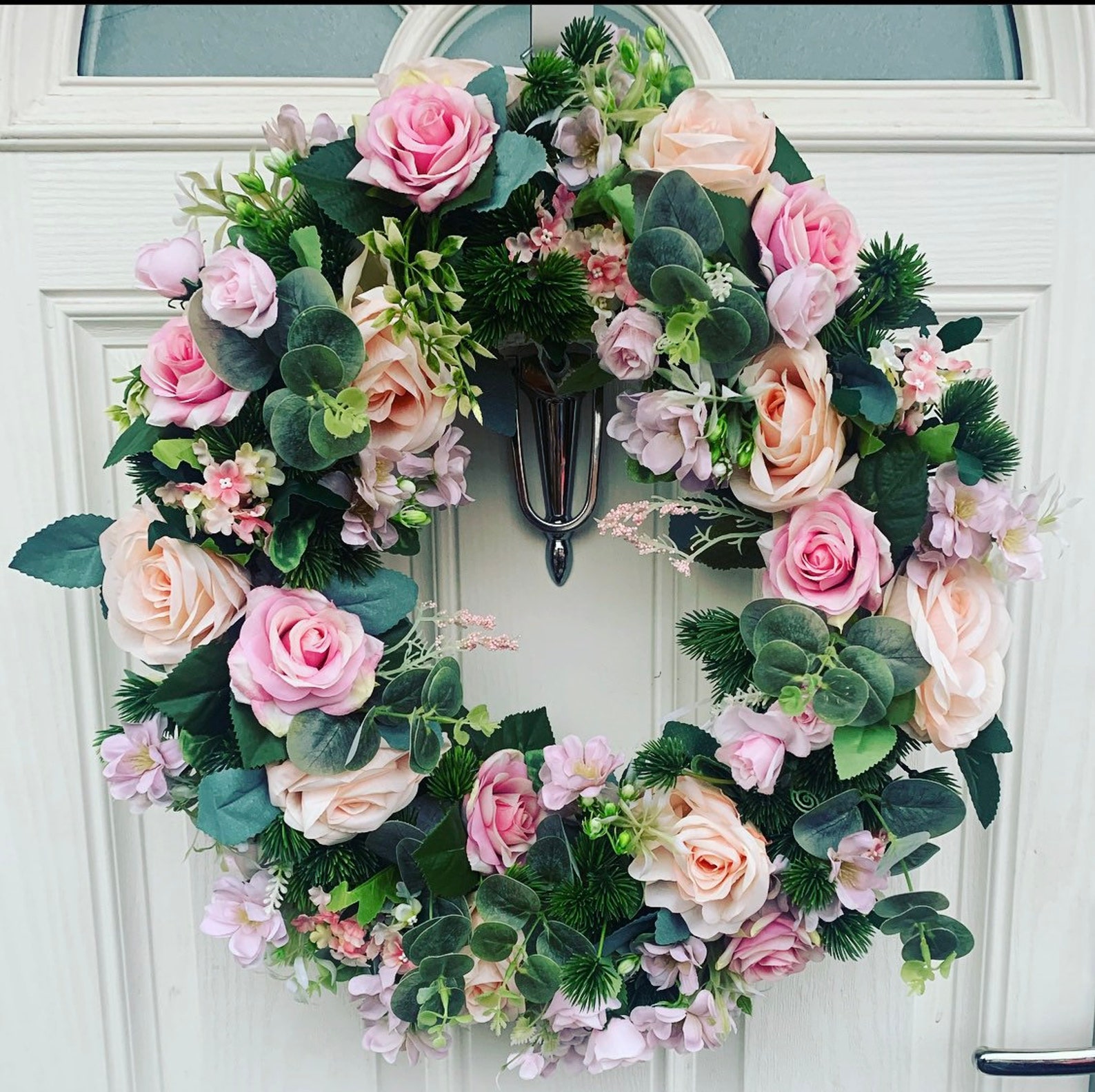Extra Large 50cm Spring Door Wreath Home Door Wreath Home Etsy