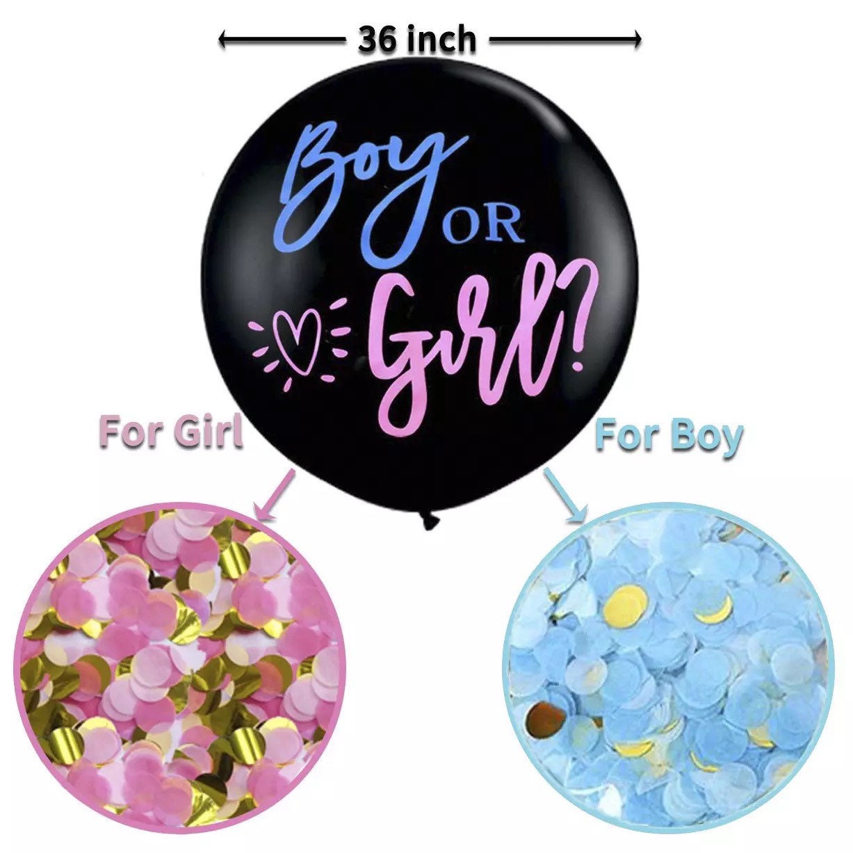 Large Gender reveal Baby shower Balloons Pink Blue Unisex Baby Girl Foil Baloons 