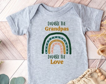 Gay Grandparent Baby Bodysuit | Double the Love, LGBT Baby Gift