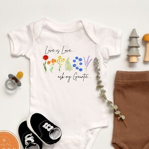 Love is Love Just ask my Gauntie | Lesbian Aunt baby bodysuit | baby shower gift | LGBTA pregnancy announcement | Funny Gay Aunt gift