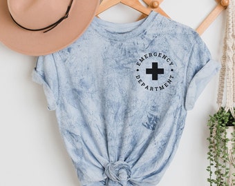 ER Nurse Tie Dye T-Shirt | Comfort Colors Emergency Department Tee