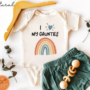 I love my Gaunties | Lesbian Aunt baby bodysuit | baby shower gift | LGBTA pregnancy announcement | Funny Gay Aunt gift