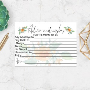 Lesbian Baby Shower Game Advice Wishes For Moms To Be Etsy