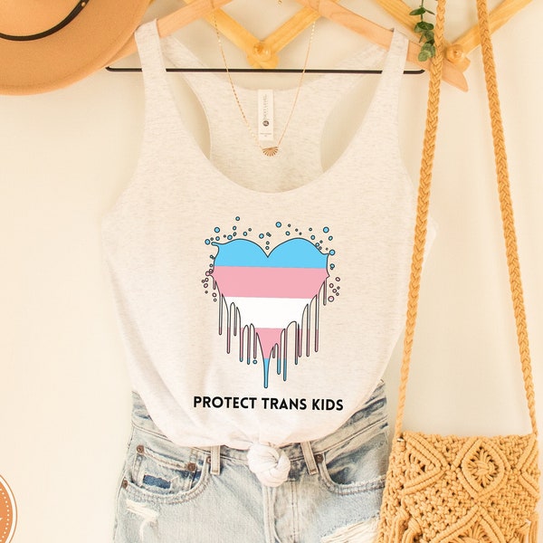Protect Trans Kids Heart Graphic Shirt, Transgender Support Tee, Gender Equality Shirt, Pride Trans Month Gift, Trans Pride Parade tee