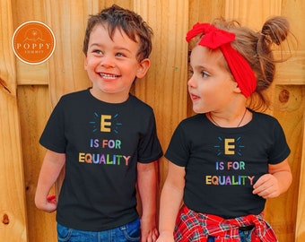 Toddler Pride Shirt | E is for Equality, LGBT Kids Tee