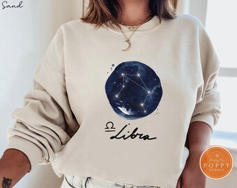 Libra Constellation Sweatshirt | Astrology Birthday Gift