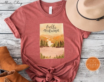 Hello Autumn T-Shirt | Fall Season Tee
