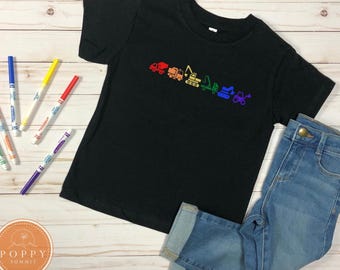 Rainbow Construction Truck Toddler Tee | LGBT Pride Shirt