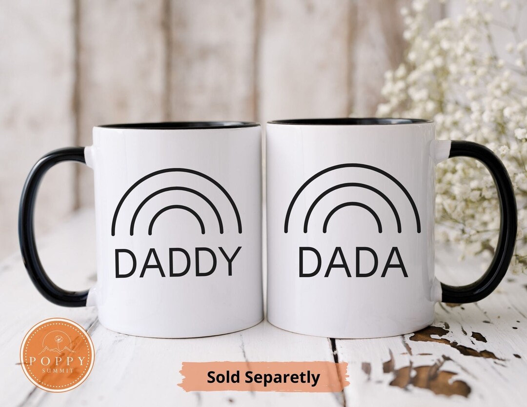 Two Dads Mug LGBT I Love My Dads Fathers Day Gift Daddy and Dada Two