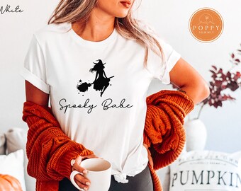 Spooky Babe Witch Shirt, Halloween Women's Tee