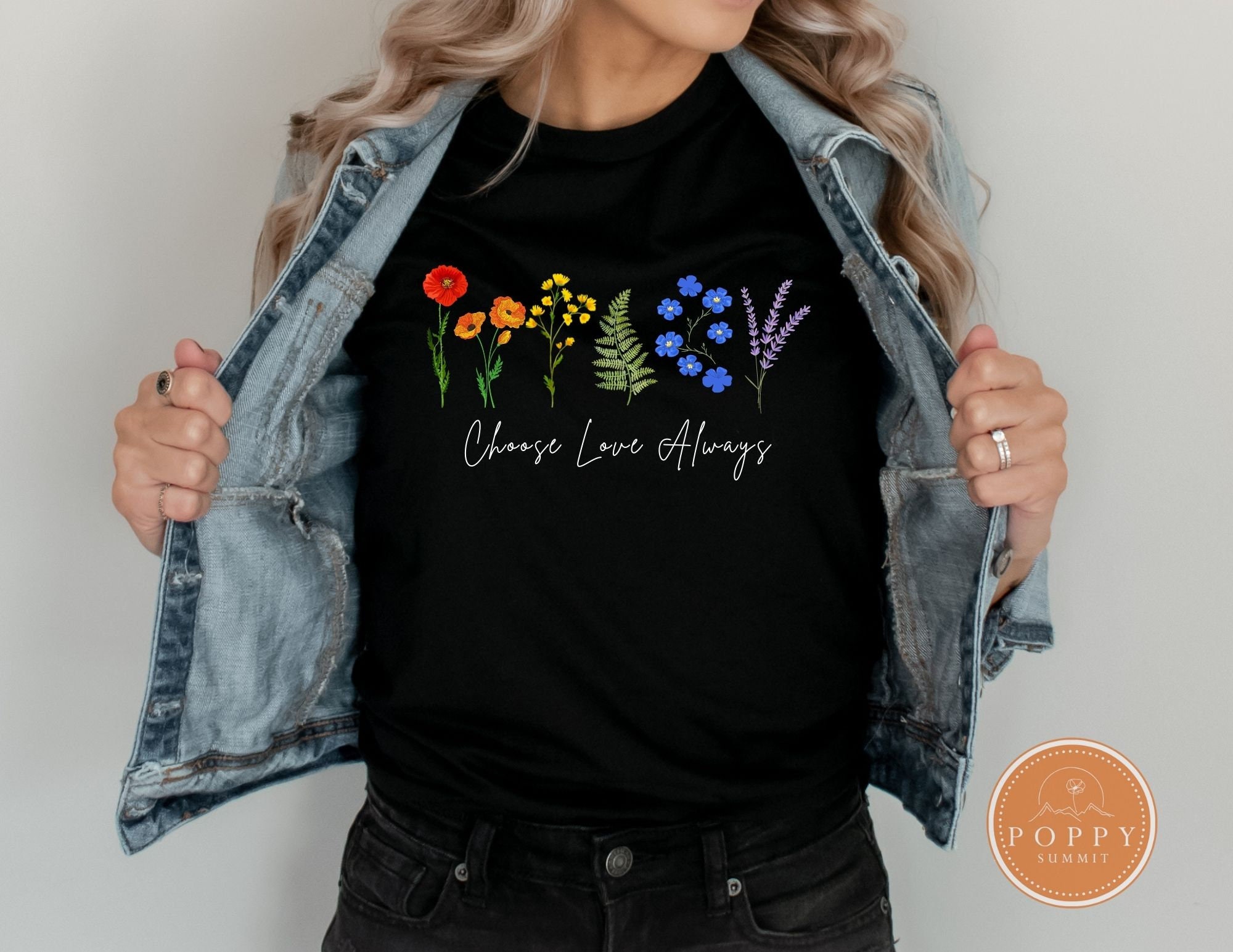 Discover Rainbow Pride Wildflowers T-Shirt