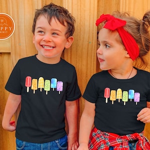 Toddler Pride Shirt | Rainbow Popsicle | LGBT Kids Popsicle Shirt | Ice cream Lover | Toddler Tee Shirt | Equality Tee Shirt | Baby Pride