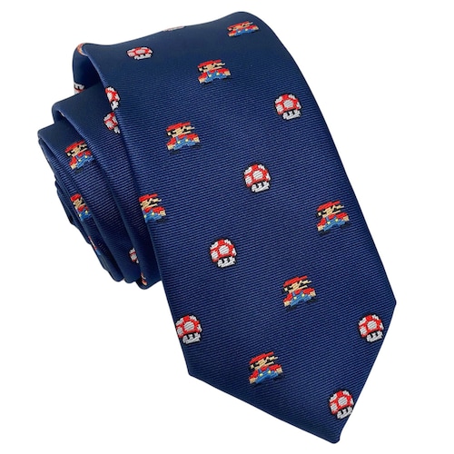 P@c-m@n & Ghost Tie | Retro Video Game Themed Navy Necktie - Etsy