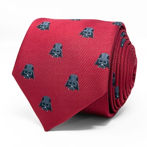 Darth Vader Iconic Villain Tie | &#39;Star Wars&#39; themed Red Necktie