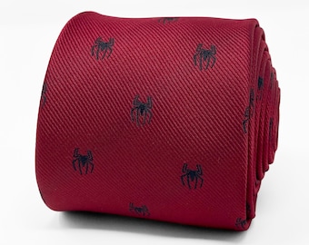 Spider-M@n Logo Tie | Spider M@rvel Comics Superhero Necktie